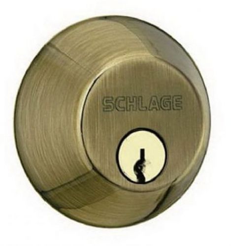 Schlage lock co b60n609 ab single cylinder deadbolt for sale