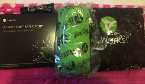 Full Box Ultimate Body Applicators Skinny Wraps, Fab Wrap &amp; Bag  It Works!