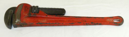 Heavy Duty 18&#034; Ridgid Adjustable Pipe Wrench USA Up to 2 1/2&#034; pipe Ridge Tool