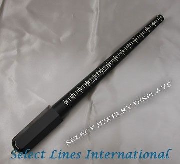 Plastic Black Ring Mandrel Size Jewelry Stick Display !