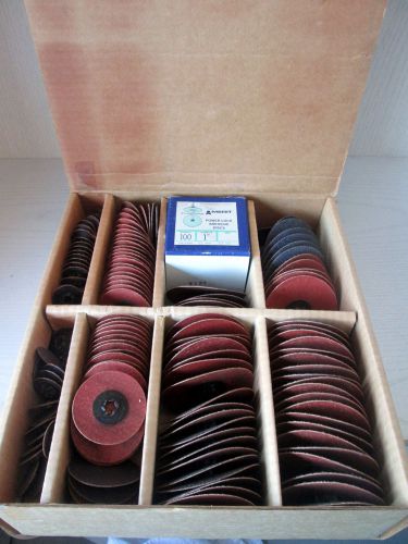 Merit Power Lock Quick Change Coated Abrasive Disks Test Kit OVER 150 DISKS