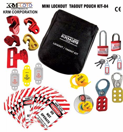 Mini lockout tagout pouch kit - 84 for sale