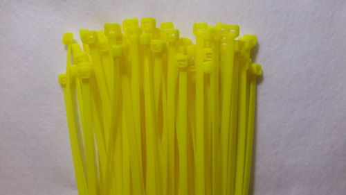 25 pcs panduit 11  1/2 inch yellow nylon network cable clamp cord wire zip tie for sale