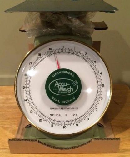 New: 20 lbs x 1 oz accu-weigh yamato mechanical dial scale m-20 msrp $299.99!!! for sale