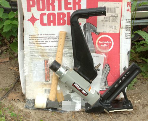 Used once porter cable fnc200 fnc 200 flooring cleatnailer *near pristine in box for sale