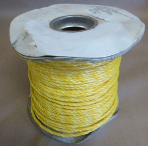 1/4&#034; diameter fibrous rope 600 ft. poly yellow ci-1201 &amp; ci-1301 heavy duty for sale