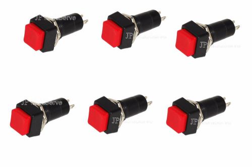 6 ON/OFF SPST Red Alternate Action Latching Push Button Switch