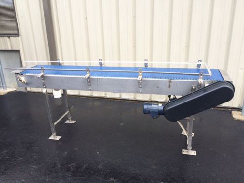 Nercon 15” Wide x 8’ Long Stainless Steel Conveyor,
