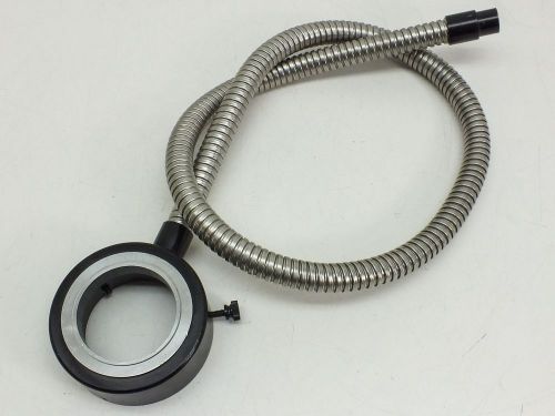 Fiber-optic light source flex cable ring mount black 38&#034; long microscope for sale