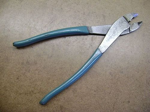 Vintage Electrician&#039;s Linemans Pliers,9 1/2&#034; Long,Crimping Cutting Pliers,Clean