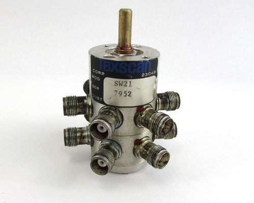 Texscan SW21 Rotary Switch RF TNC Jack Connectors 4 Pole 2 Throw