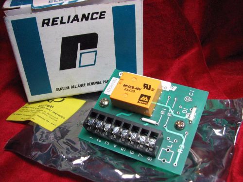 Reliance Electric 48 vdc Input Assembly Relay Assy Part #  601739-W