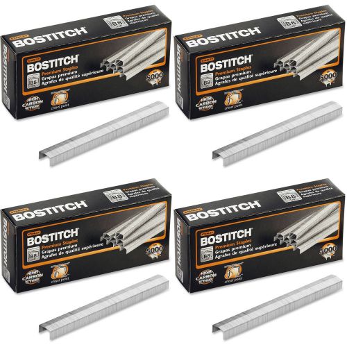 Bostitch b8 powercrown premium staples 0.25&#034; leg full-strip (stcr211514) 4 packs for sale