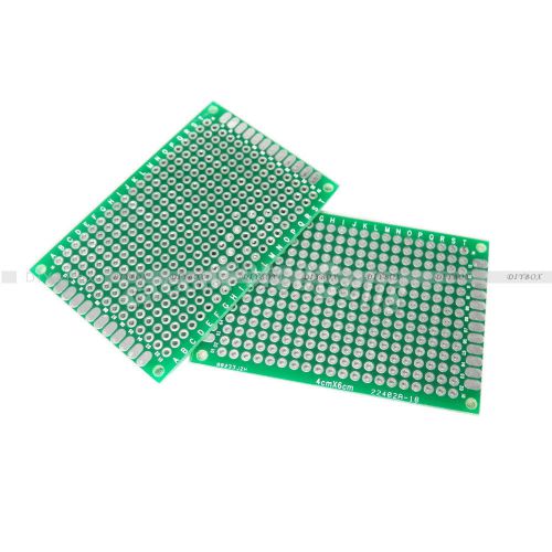 Double side prototype pcb bread board tinned universal 4x6 cm fr4 for sale