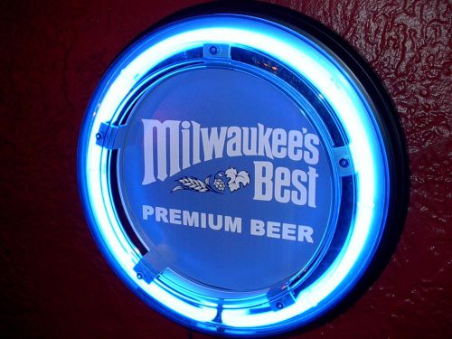 *** Milwaukee&#039;s Best Vintage Style Beer Bar Tavern Neon Advertising Sign