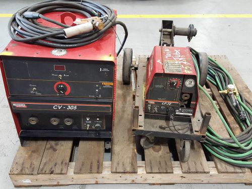 LINCOLN ELECTRIC WELDER AND WIRE FEEDER CV-305