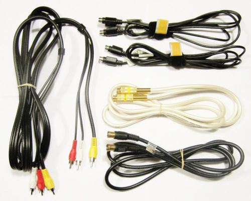 Lot of 5 Cables Audio Video High Performance Gold Digital S Video RCA Single Vid