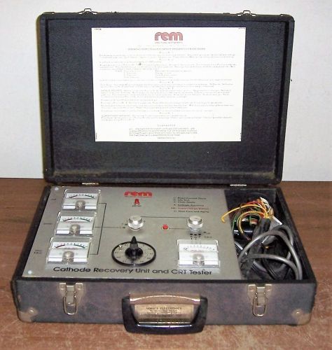 Vintage REM Electronic CRV-1 CRT TUBE Checker Cathode Tester