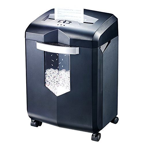 Commercial Cross-Cut Paper CD Credit Card Shredder Casters 12-Sheets Office NEW