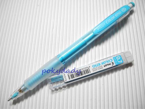 3 sets  Pilot 0.7 colour color eno mechanical pencil+lead Soft BLUE(Japan)