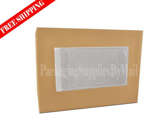 1000 clear faced packing list envelopes 5.5x10&#034; self adhesive super sticky for sale