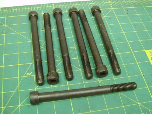 SOCKET HEAD CAP SCREWS 1/2-13 X 6 LAWSON BLACK PARTIAL THREAD QTY 7 #59550