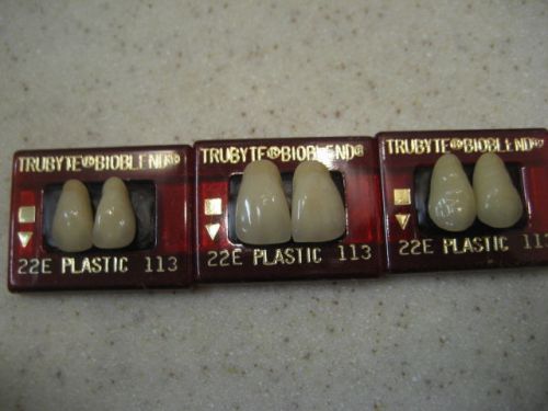 Dentsply Trubyte Bioblend Upper Anterior Mould 22E/113 Dental Teeth