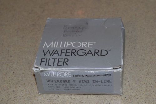 MILLIPORE WAFERGARD FILTER WAFERGARD F MINI IN-LINE 1/4 O-RING SEAL - NEW/SEALED