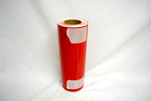 15&#034;x50&#039; Wild Cardinal Red Vinyl Calendered Film Roll High Gloss Perforated 2.8ML