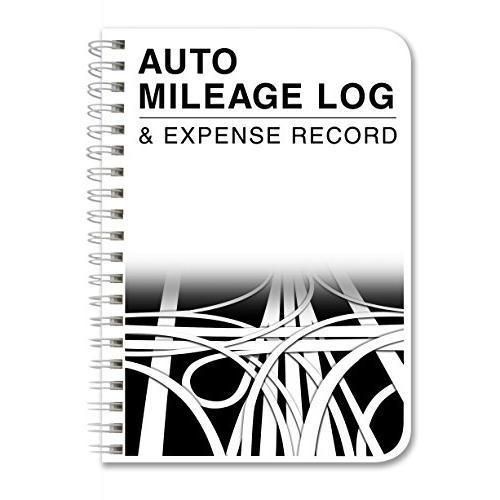 BookFactory® Auto Mileage Log Book / Automobile Expense Record Notebook - 124