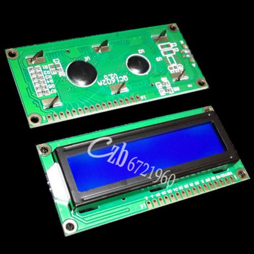 New 1602 16x2 hd44780 character lcd display module lcm blue blacklight for sale