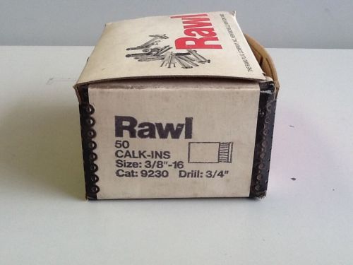 Rawl 3/8&#034;-16 Calk-Ins, Box Of 50 (SKU#844/A1210)