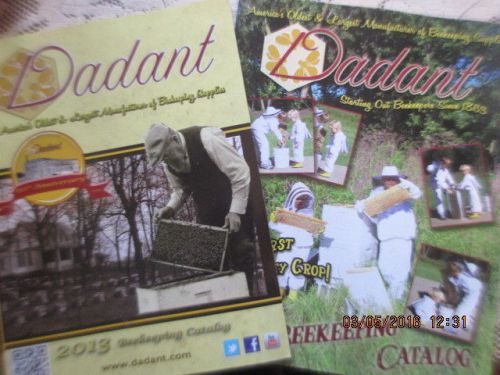 Lot of 2 2011 &amp; 2013 Bee Keeping Catalogs Dadant sons BEEKEEPING Excellent Cond.