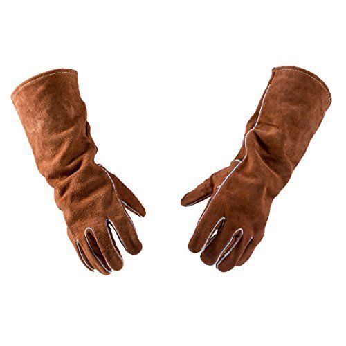 Welders guild extra long 18 inch double layer thick reinforced palm and thumb for sale