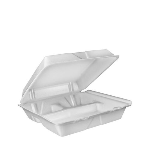 Dart Takeout Large Clamshell 3 Compartment Food Containers - DCC90HT3R