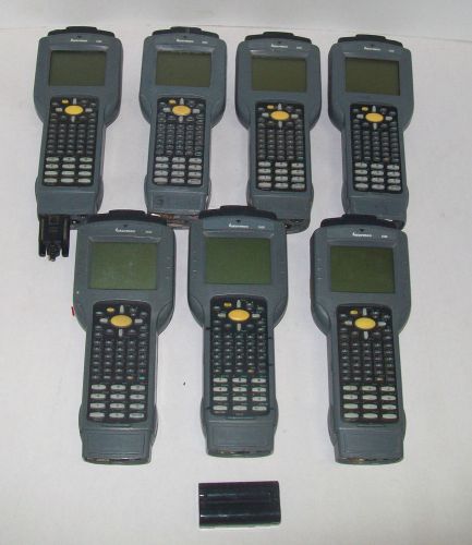 Lot of 7 Intermec 2435 Wireless Data Terminal Barcode Scanner Reader
