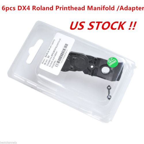 Usa stock- 6 pcs dx4 roland solvent printhead manifold / adapter epson dx4 for sale