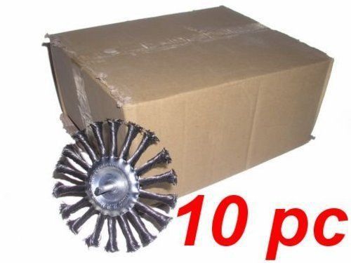 (10-pack)  5&#034;  Knot Wheel Brush Shaft mandrel shank 0.020-Inch 0.5 mm wire drill
