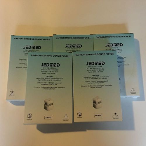 Mix lot of 5 - jedmed barron marking donor punch 6.5mm 7.25mm 8.75mm 21-8372 for sale