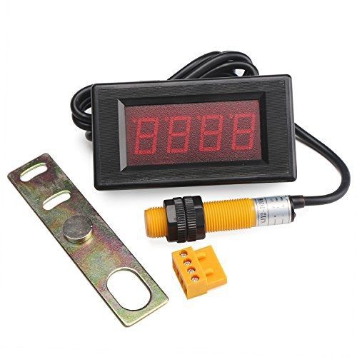 DROK? 0.56&#034;Red LED Display Digital Tally Counter 0-9999 Up Down Counter
