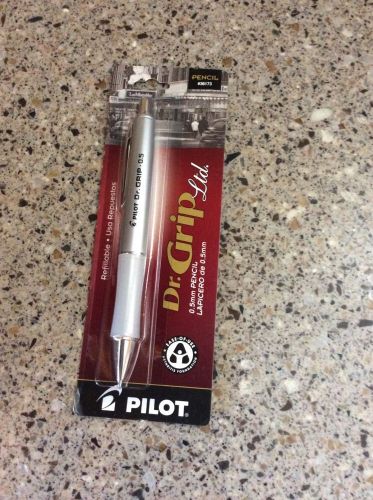 pilot dr grip limited .5mm mechanical pencil platinum barrell