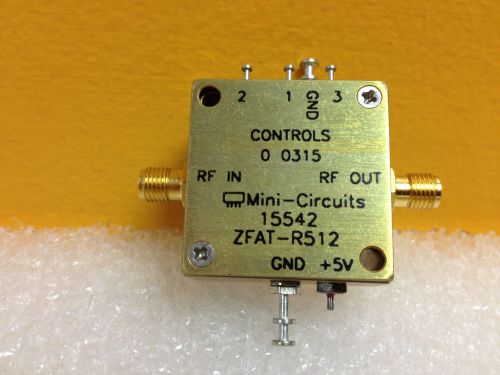 Mini-circuits zfat-r512, 10 to 1000 mhz, 50 ohm, sma (f-f) step attenuator(new!) for sale