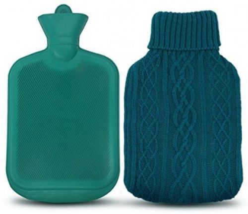 AZMED Classic Hot Water Bottle Made Of Premium Rubber, Ideal For Quick Pain And