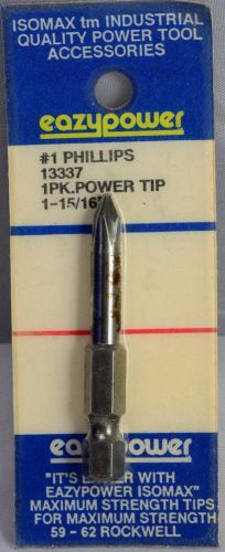 Isomax eazypower tools #1 phillips power tip insert screw driver bit 13337 for sale