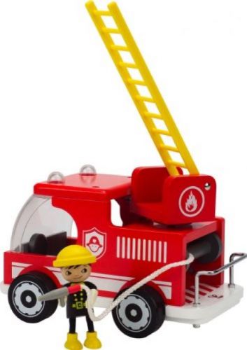 Hape - Playscapes - Fire Truck Wooden Play Set