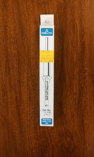 DELTA MORTISING CHISEL AND BIT SET 1/4&#034; x 1/4&#034;.   No. 17-908.  Used.