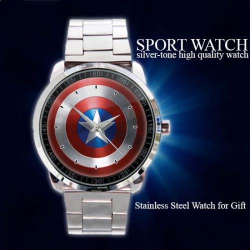 Captain America&#039;s Shield - Marvel Movies Sport Metal Watch