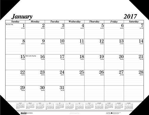House of Doolittle 2017 Monthly Desk Pad Calendar, Economy, 22&#034; x 17&#034; HOD12402-