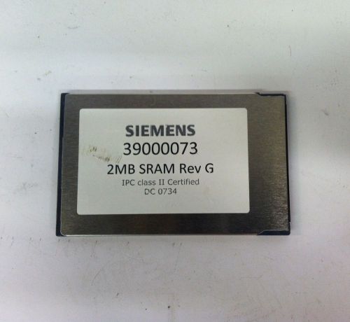 Siemens 39000073 2MB SRAM REV G Card