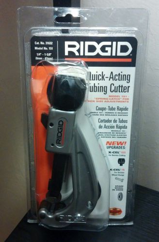 RIDGID 151 Quick Acting Tubing Cutter 1/4&#034; to 1 5/8&#034; #31632 - NEW